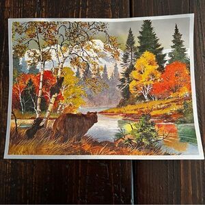 Dufex Prints “Grizzly Bear and Cubs” (Vintage)